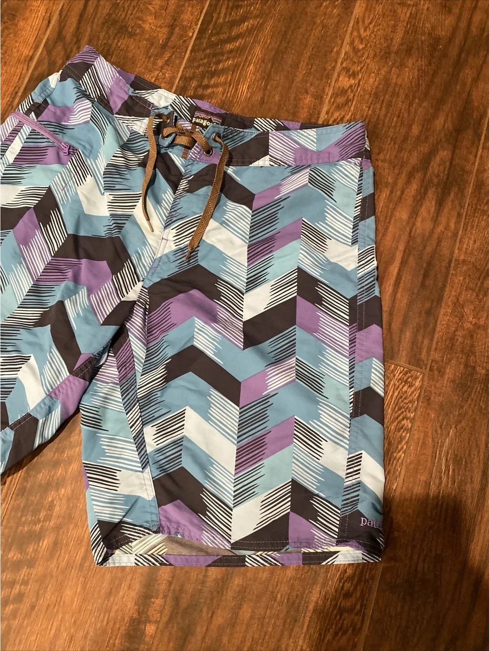 Patagonia 32 Mens Drawstring Nylon Outdoor Swim Board Shorts